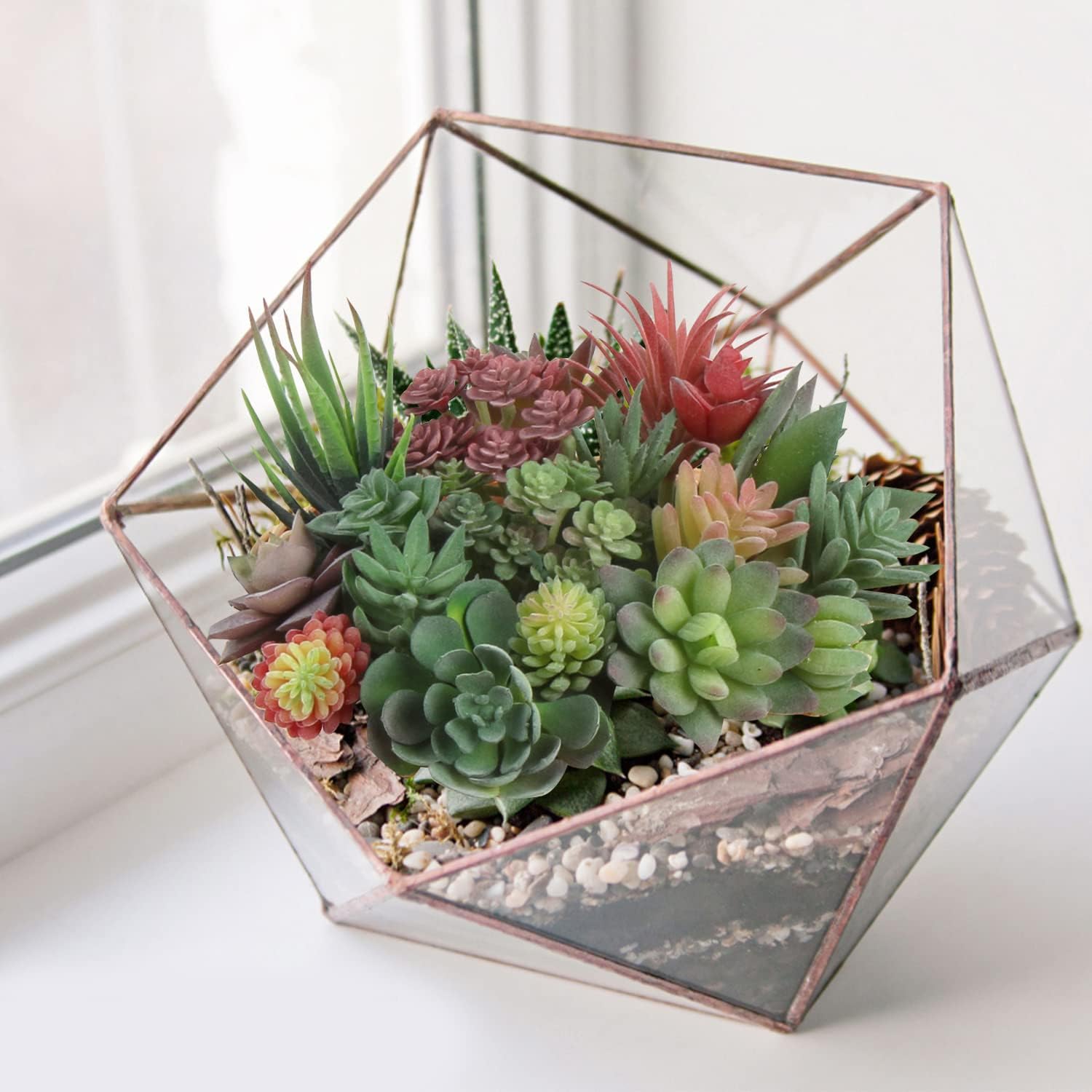 CCINEE 18PCS Artificial Succulent Plants for Home Decor 1