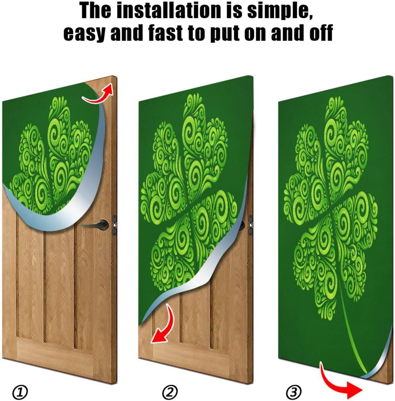 Susiyo Lucky Clover Door Decoration 32x79 in