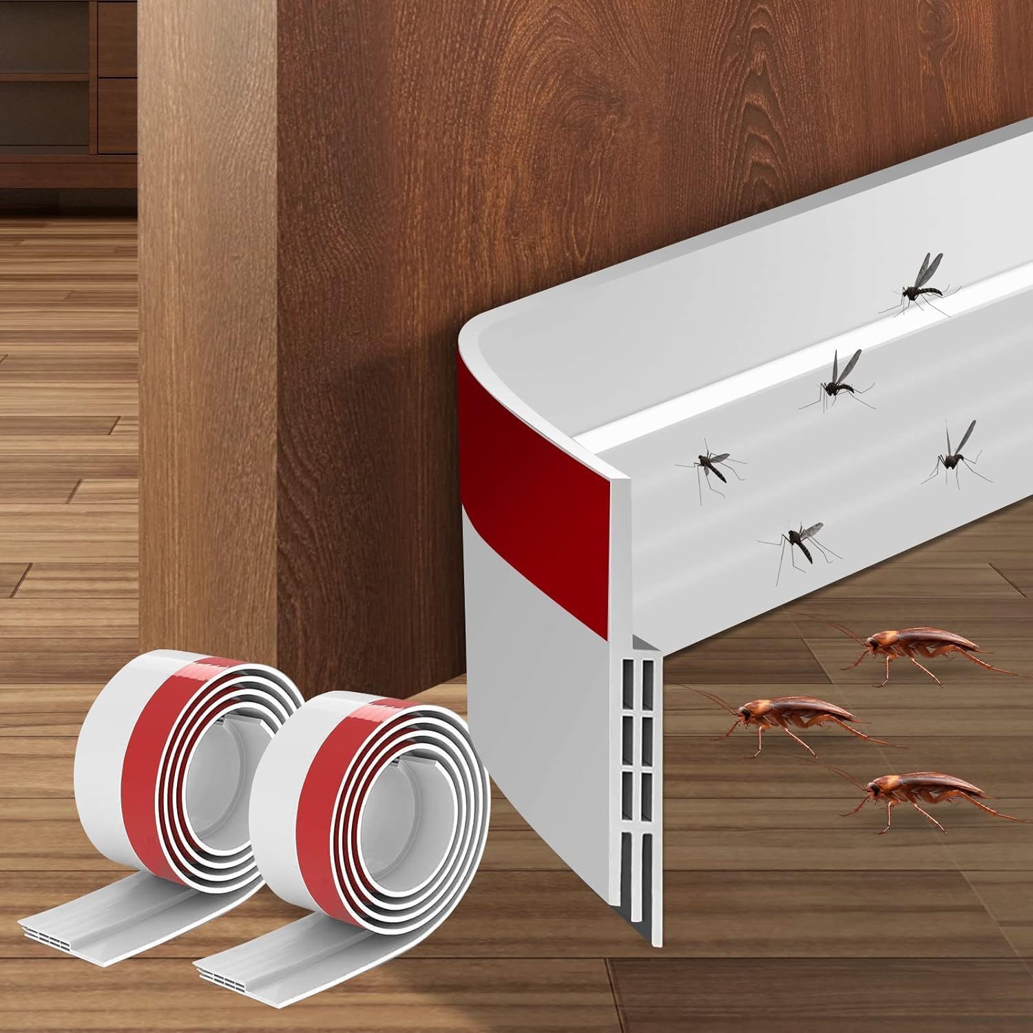 YEmirth 2 Pack Door Draft Stopper White