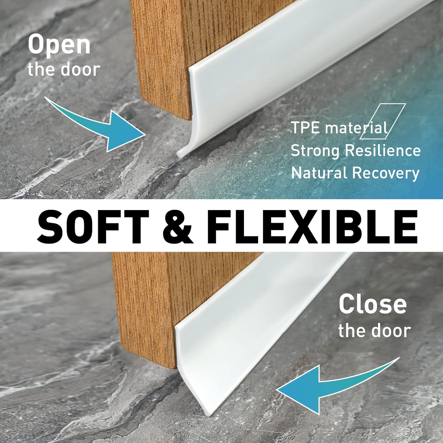 Door Draft Stopper 2 W x 32 L Cuttable Weather Seal
