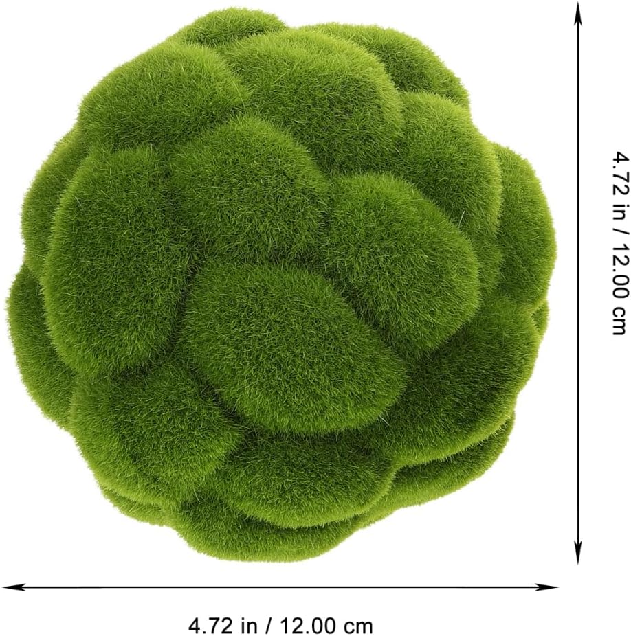 DOITOOL 2 Pcs Artificial Moss Balls for Home Decor