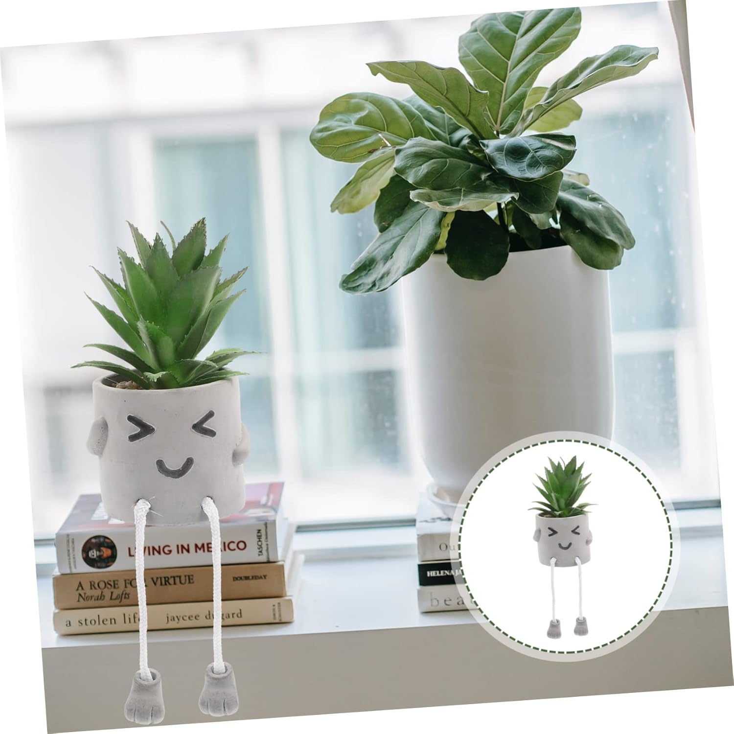 Faux Potted Plant Succulents for Home Decor
