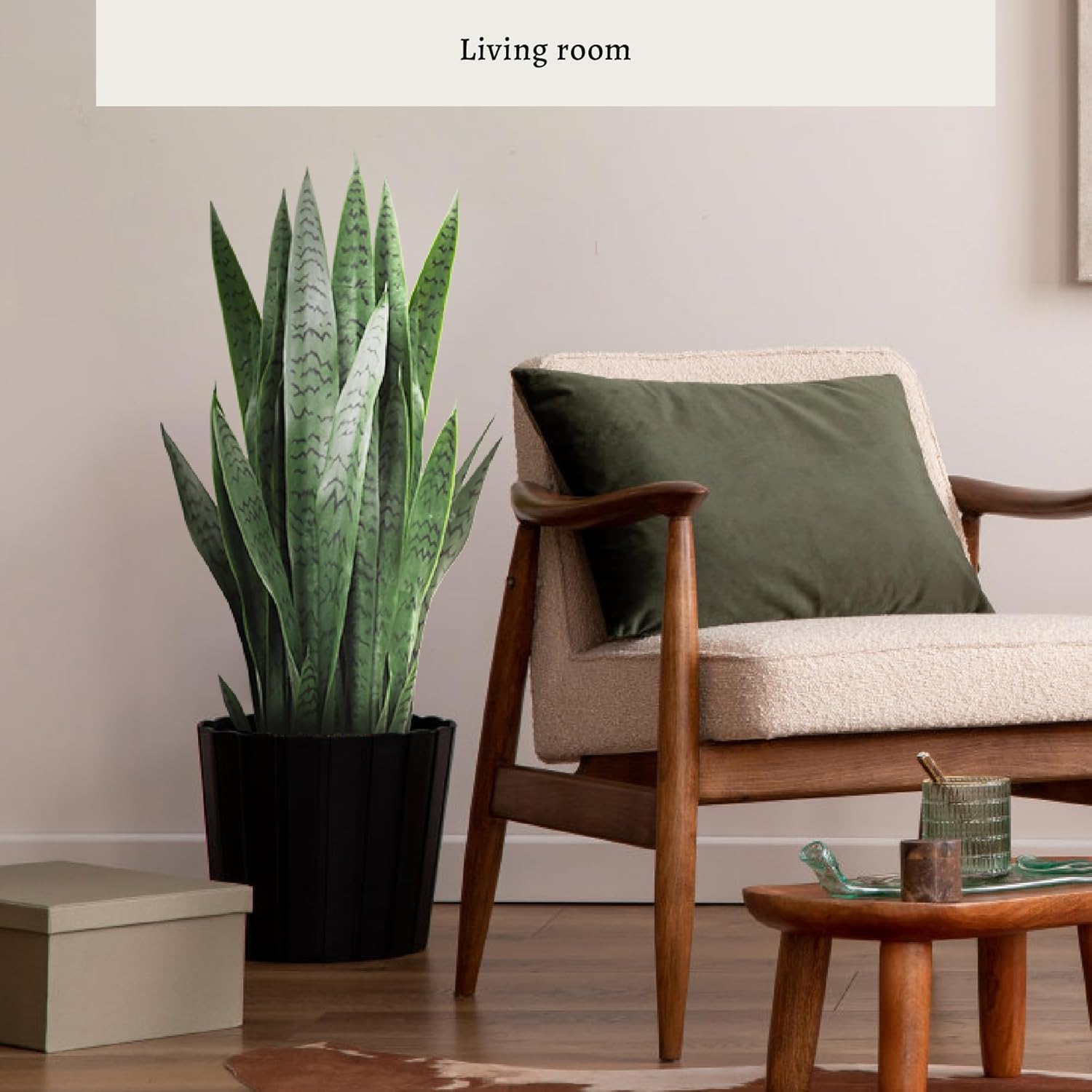 KOL 3FT Artificial Snake Plant Fake Sansevieria