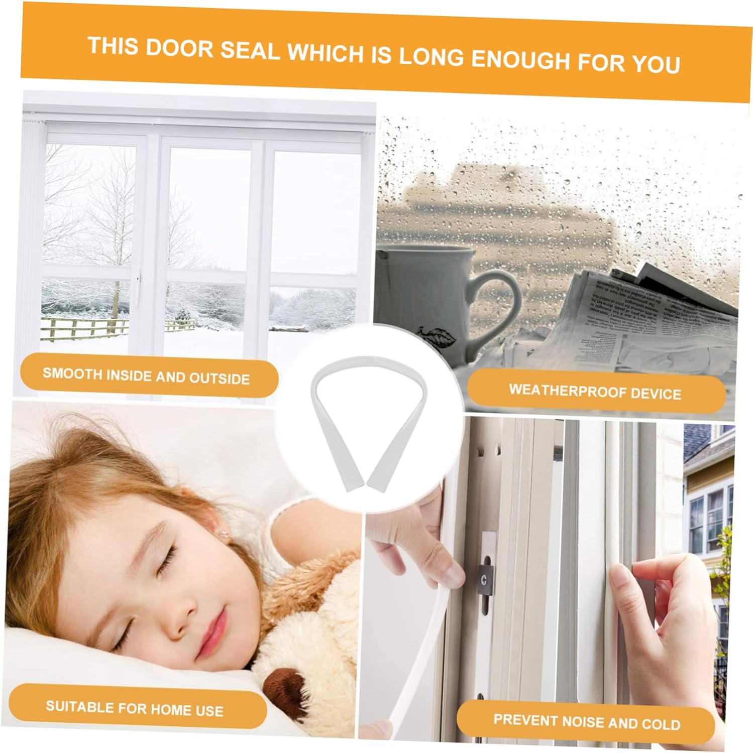 Car Door Sound Deadener Noise Blocking Strip Under Door Draft Stopper
