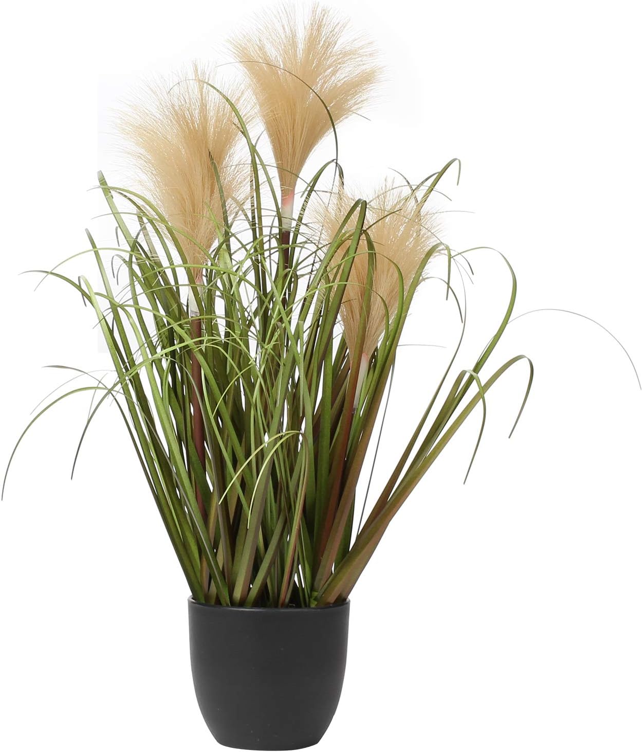 Briful 17 Inch Artificial Potted Plants Faux Onion Grass for Home Office Bedroom Living Room Table Decoration