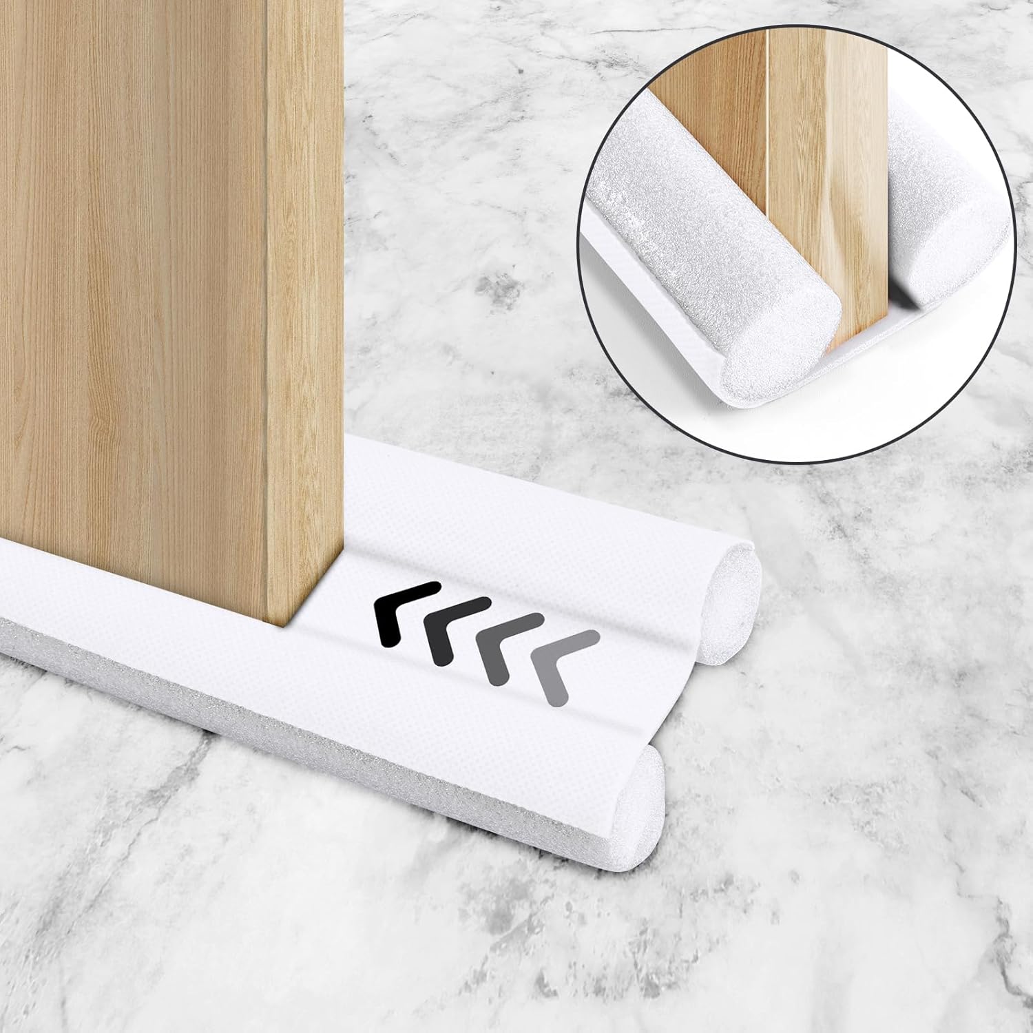 Black Door Draft Blocker 36 Inch Insulation Seal