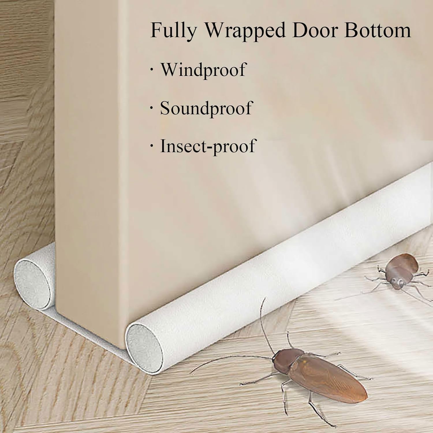 COYOUCO 1 Pcs Door Draft Stopper 95Cm White
