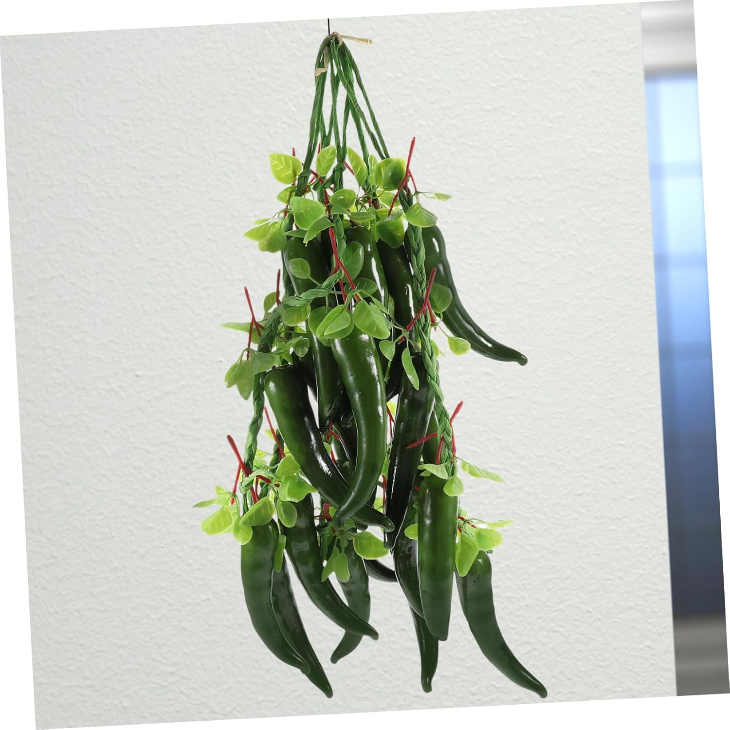 5pcs Artificial Chili Pepper Wall Hanging Decor for Kitchen and Home