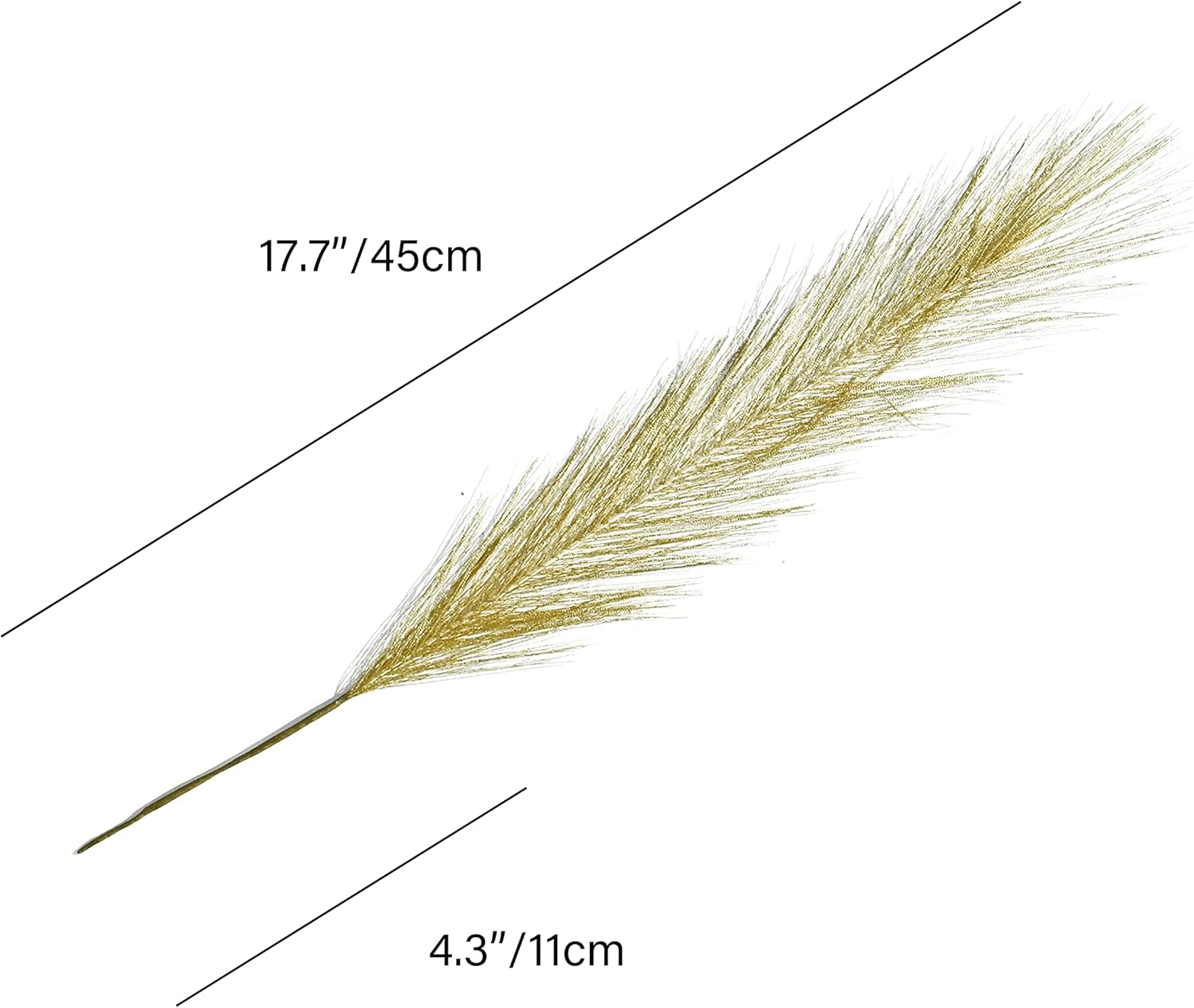 Mandys Gold Silk Pampas Grass Bouquet 20 Stems