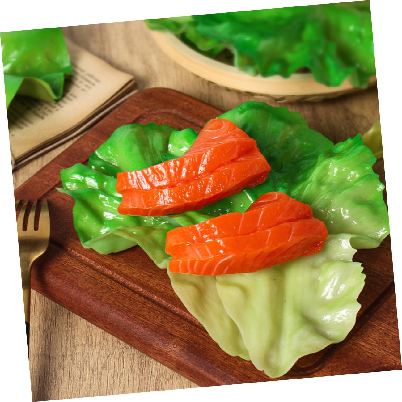 Magiclulu 3pc Realistic Leaf Decoration for Home Restaurant Event Decor