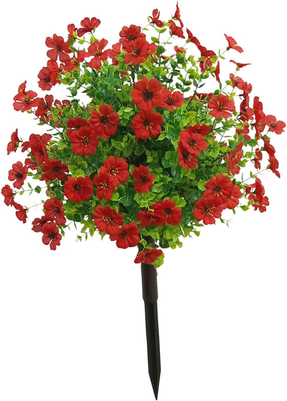 Artificial Flower Garden Stake Faux Greenery 24 with Ground Spikes