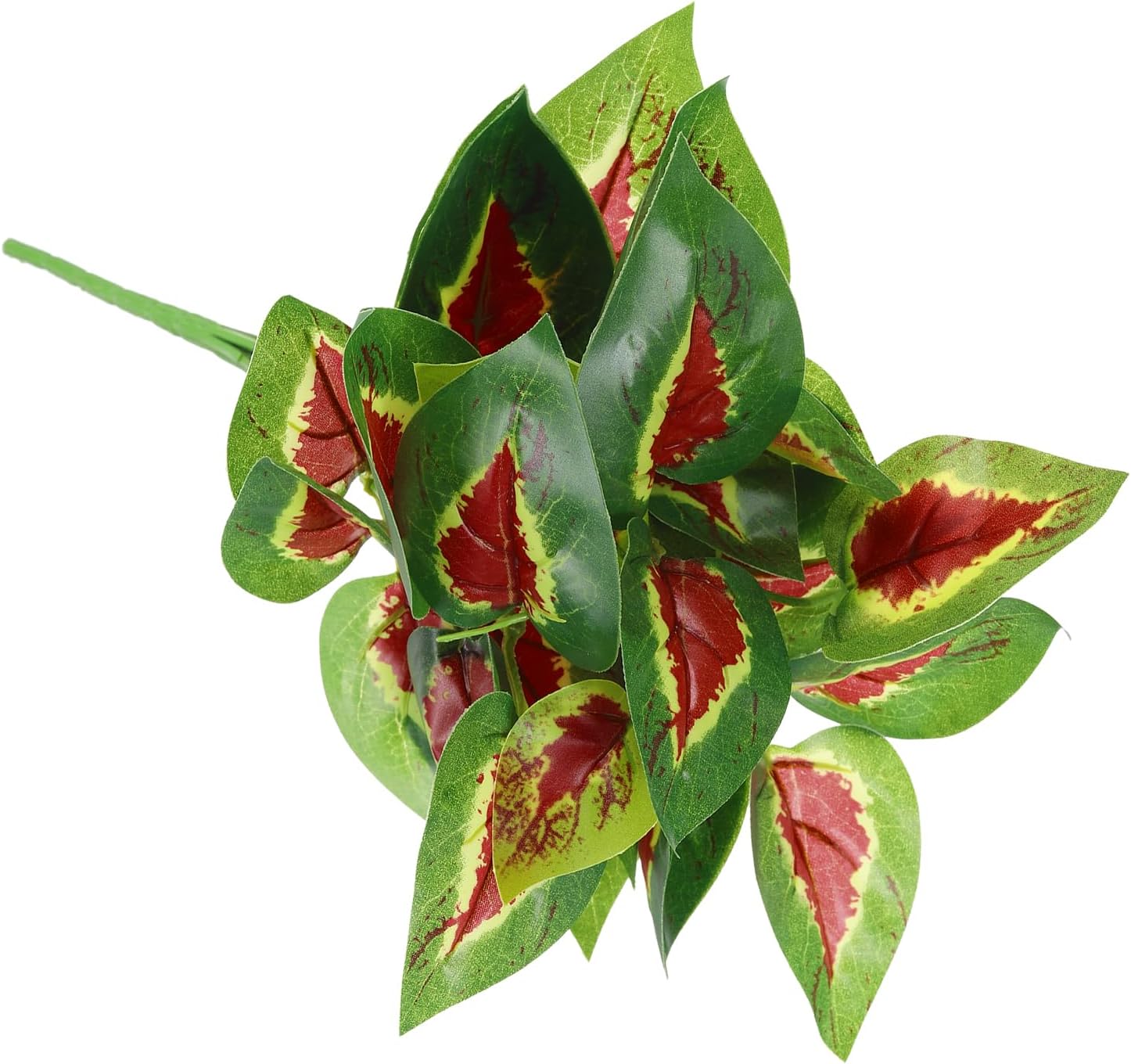 PATIKIL Artificial Greenery Plant Bundle 7pcs Green Red