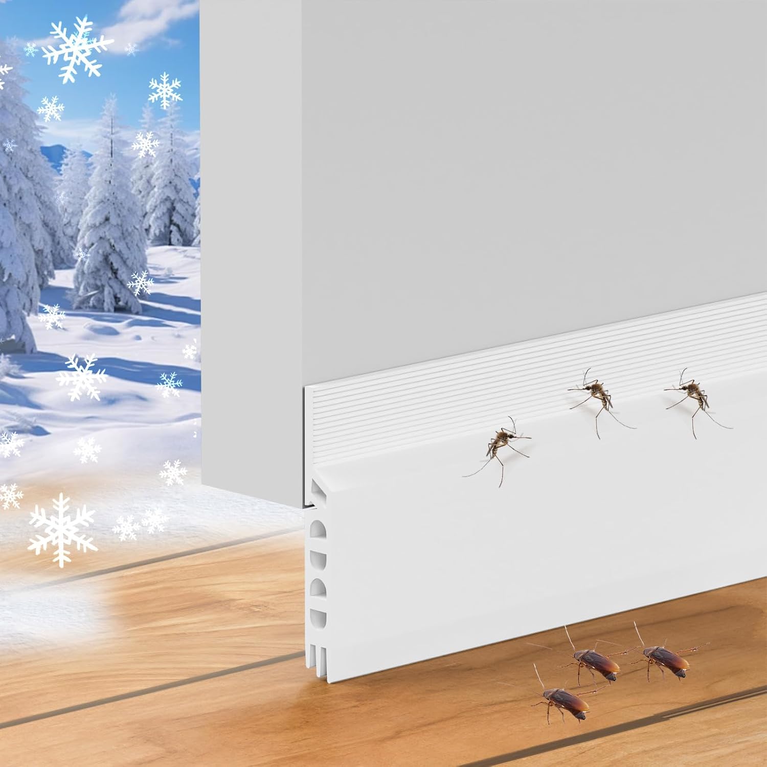 Door Draft Stopper 39inch Silicone Weather Seal