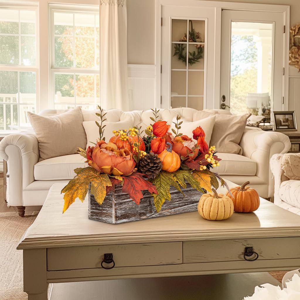 DILATATA Fall Decor Autumn Harvest Centerpiece