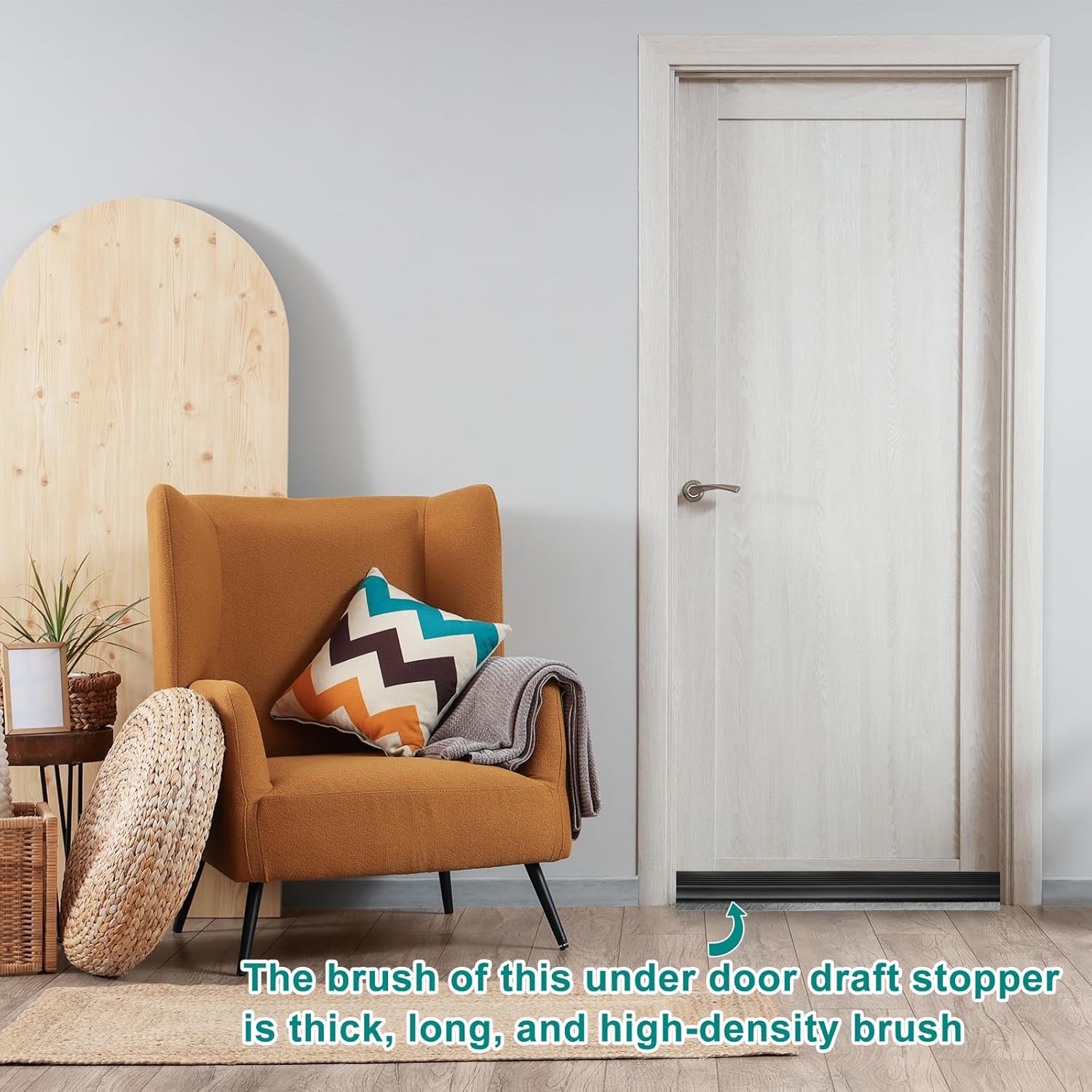 Uxcell Door Sweep Draft Stopper 40 Inch White