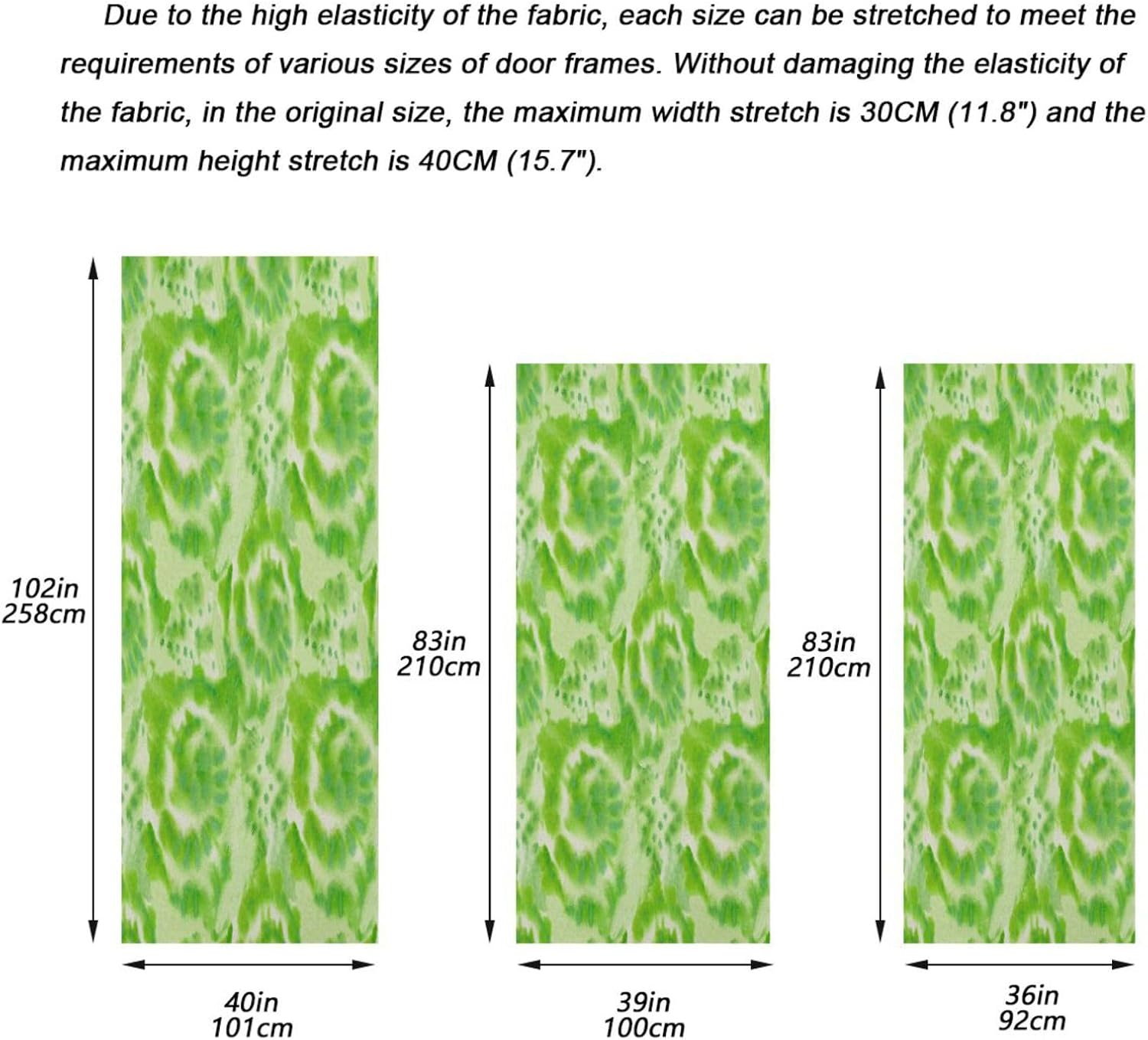 Susiyo Green Color Dye Halloween Door Cover