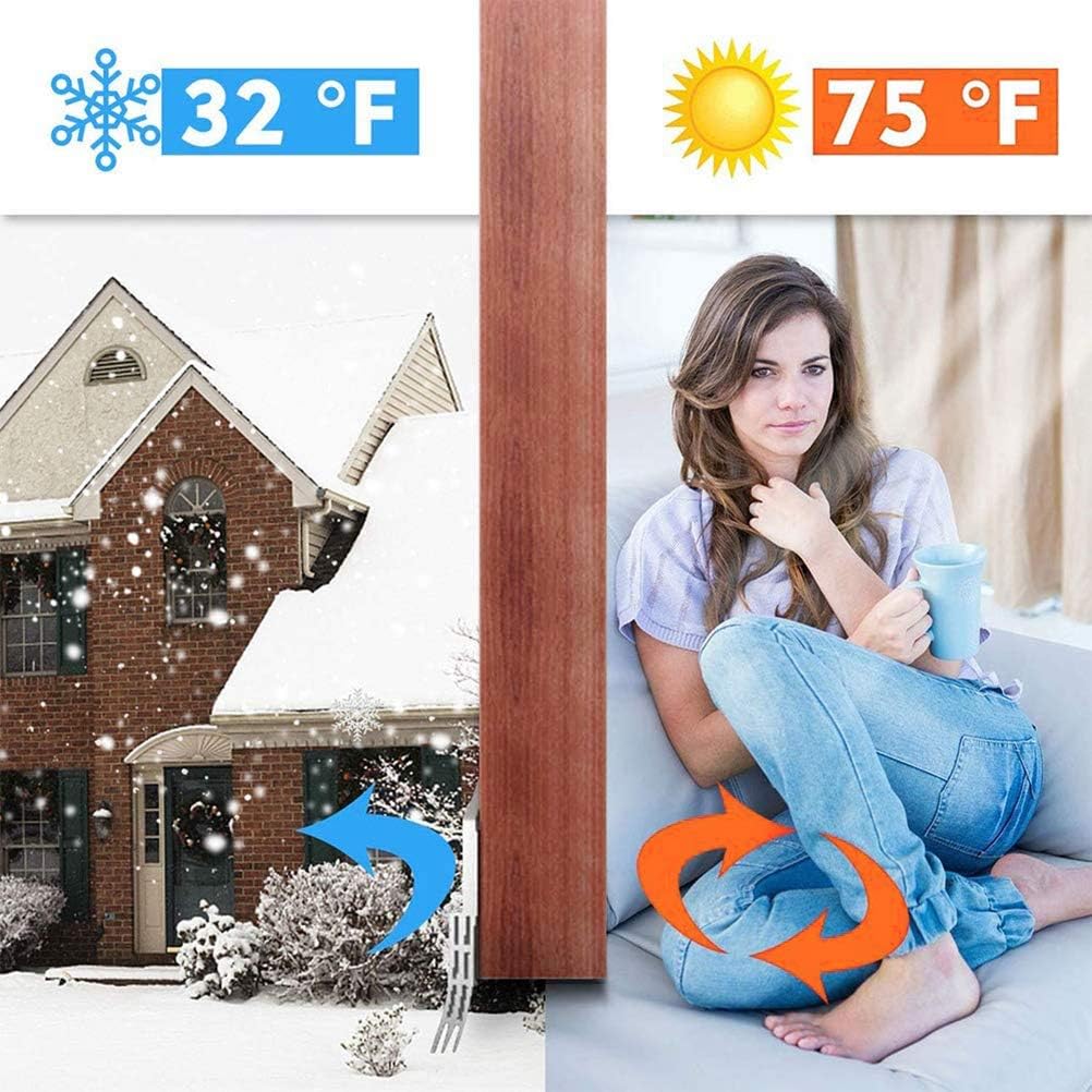 YEmirth 2 Pack Door Draft Stopper White