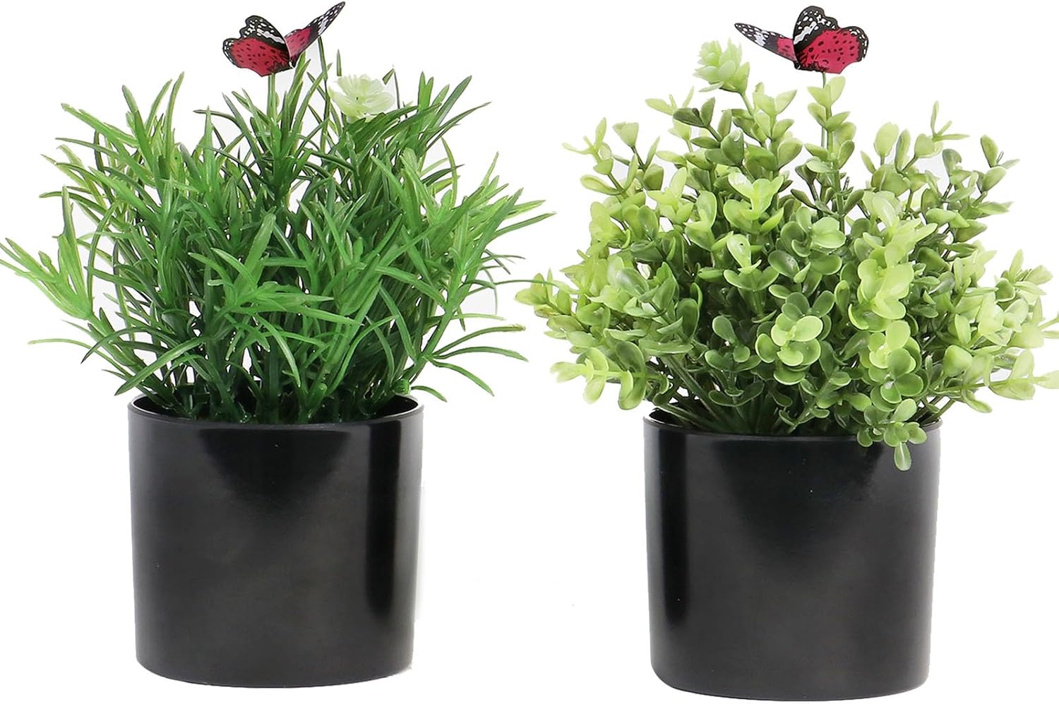 7 H Fake Plants Indoor 2 Pack Artificial Topiary Plants for Desk Office Tabletop Decoration