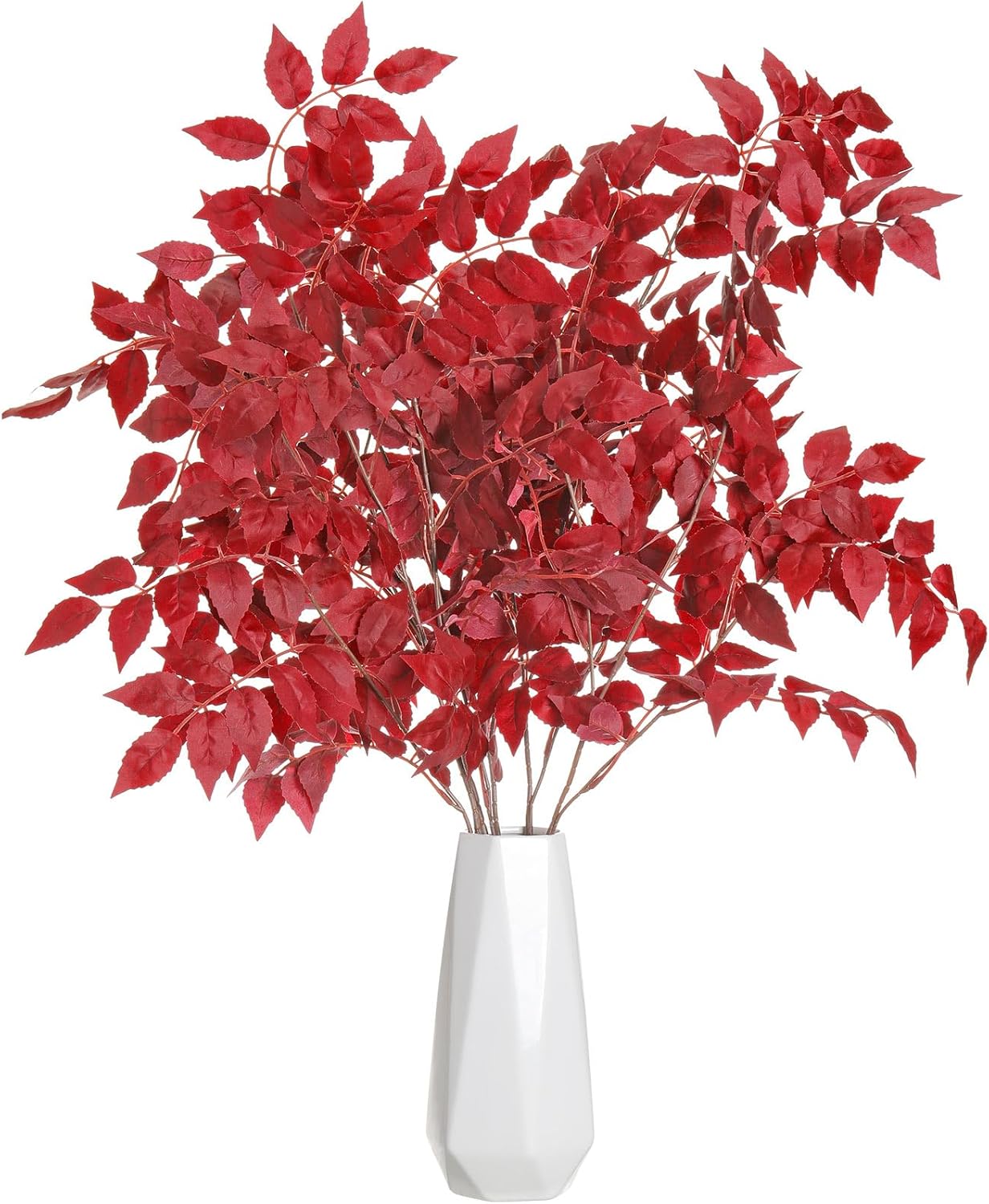 6pcs 39inch Artificial Cimicifuga Plant Leaves for Fall Decor
