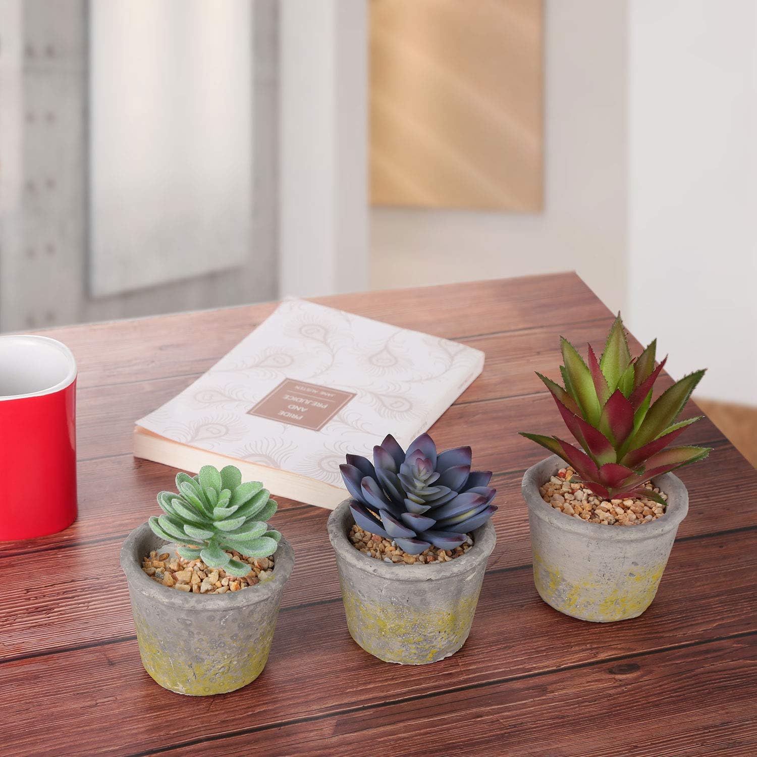 Meneco Faux Succulents Artificial Plants 16 Pack Unpotted 1