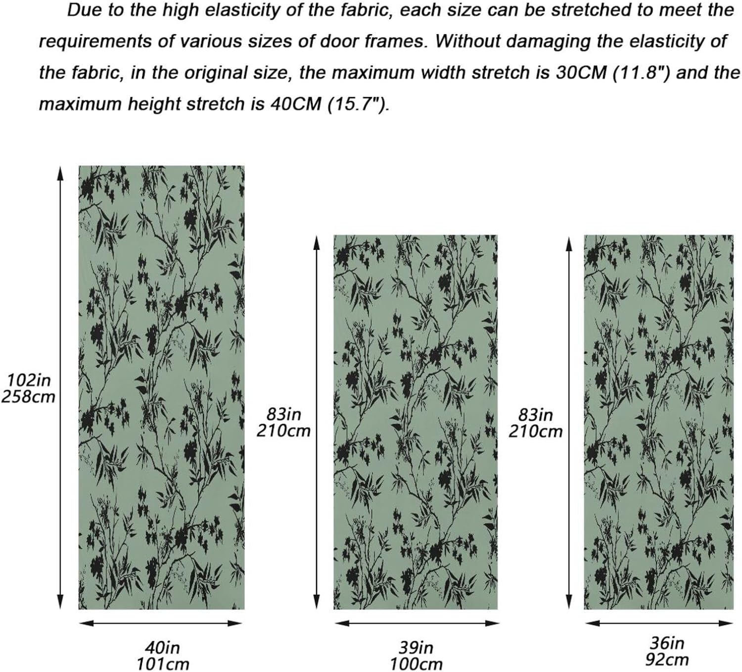 Susiyo Shadow of The Trees Halloween Door Decoration 32x79 In