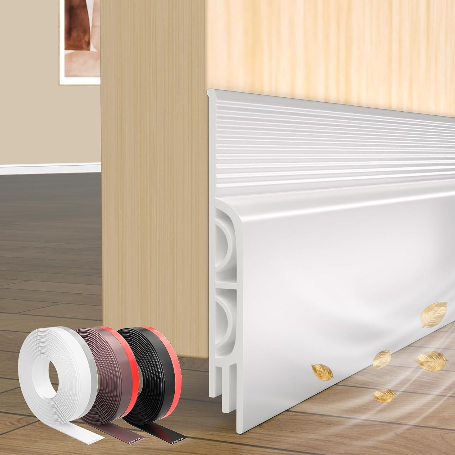 78 Inch Door Draft Stopper with Strong Adhesive