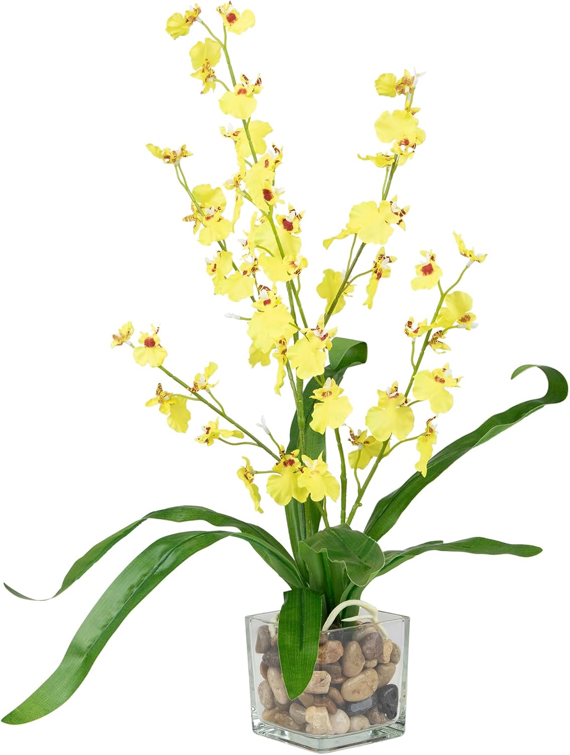 Northlight 235 Inch Yellow Artificial Oncidium Orchid