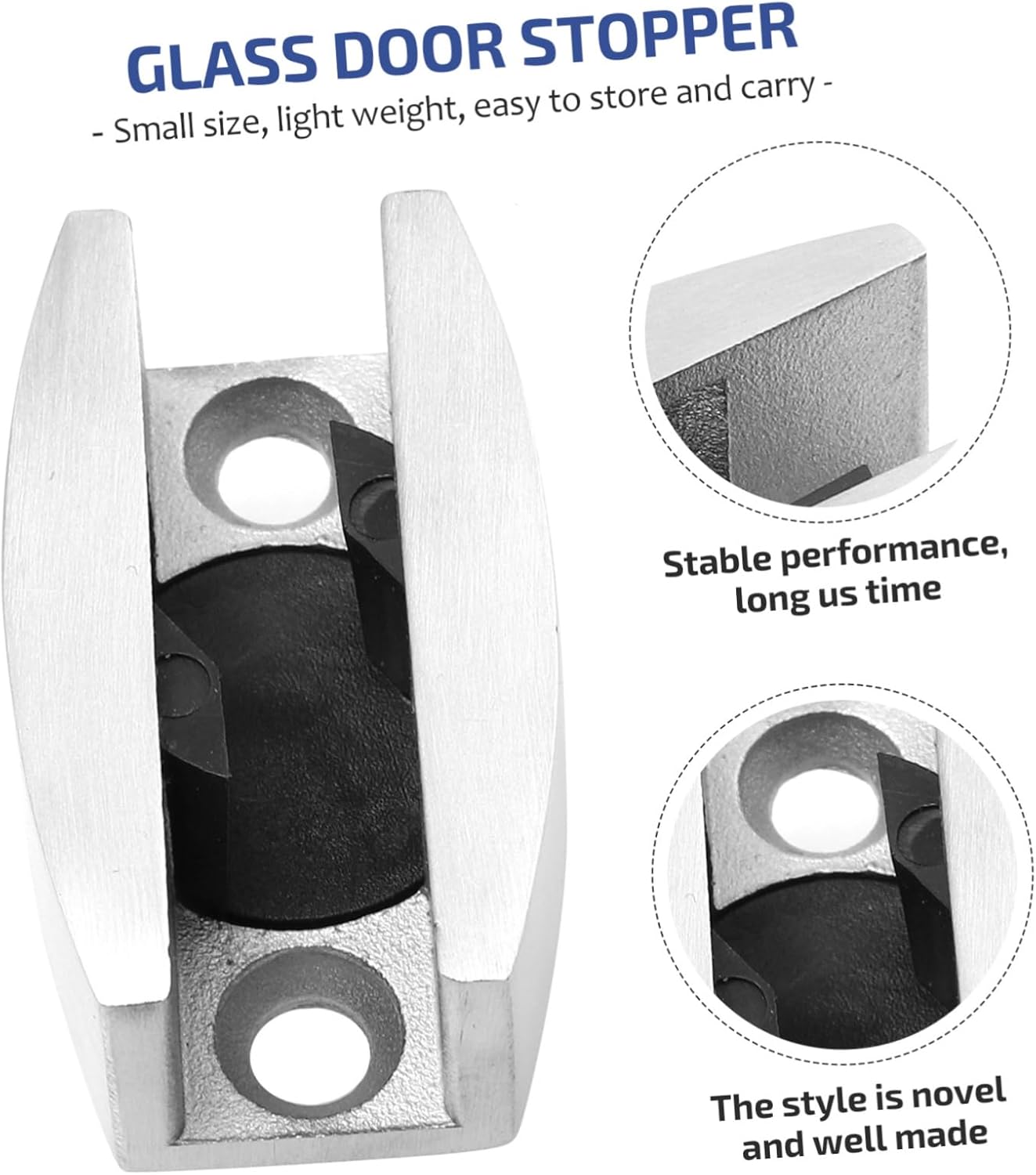 Bathroom Glass Door Steel Door Stopper Locator
