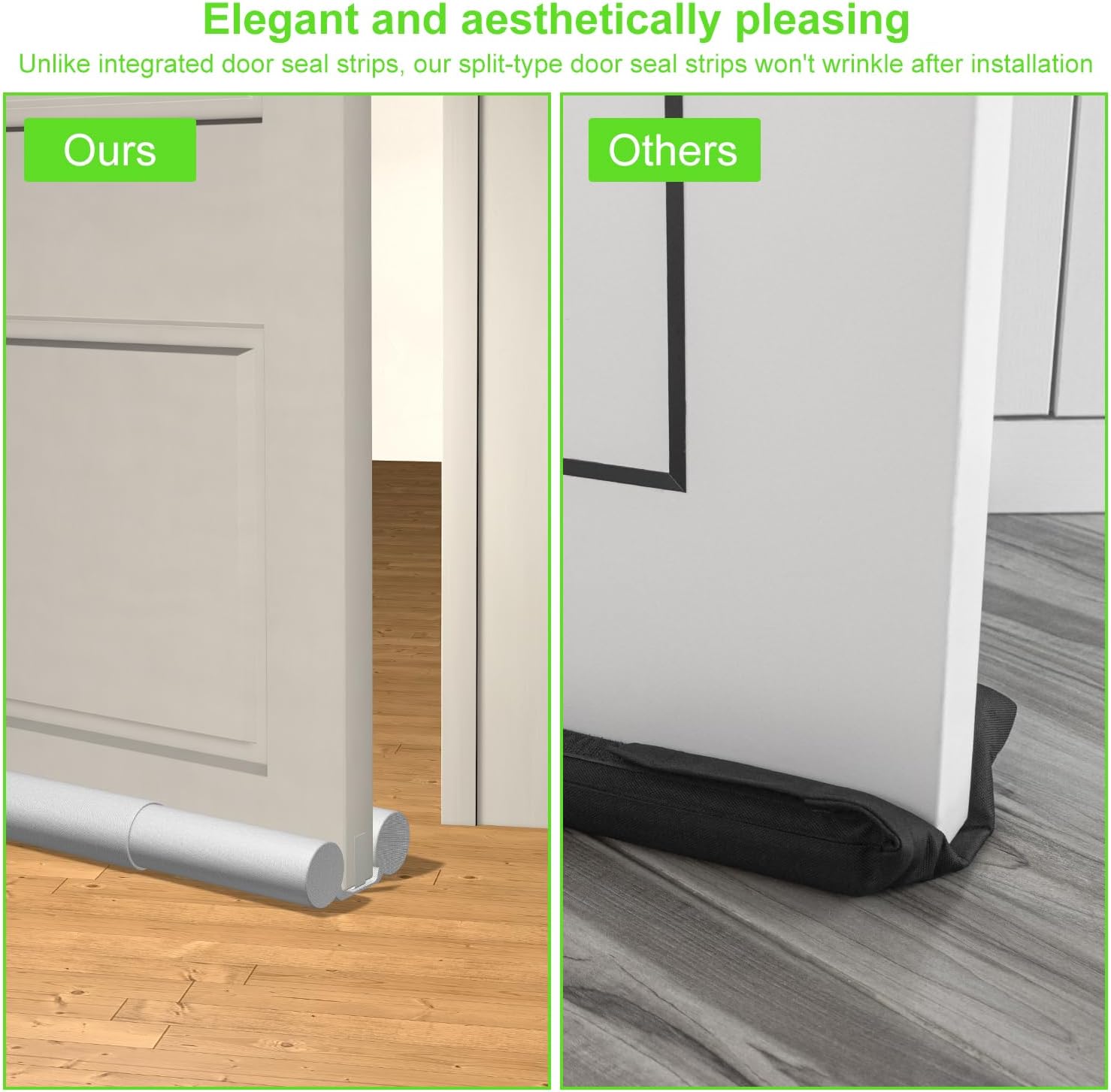 2 Pack Door Draft Stopper for 28-36 Inch Doors