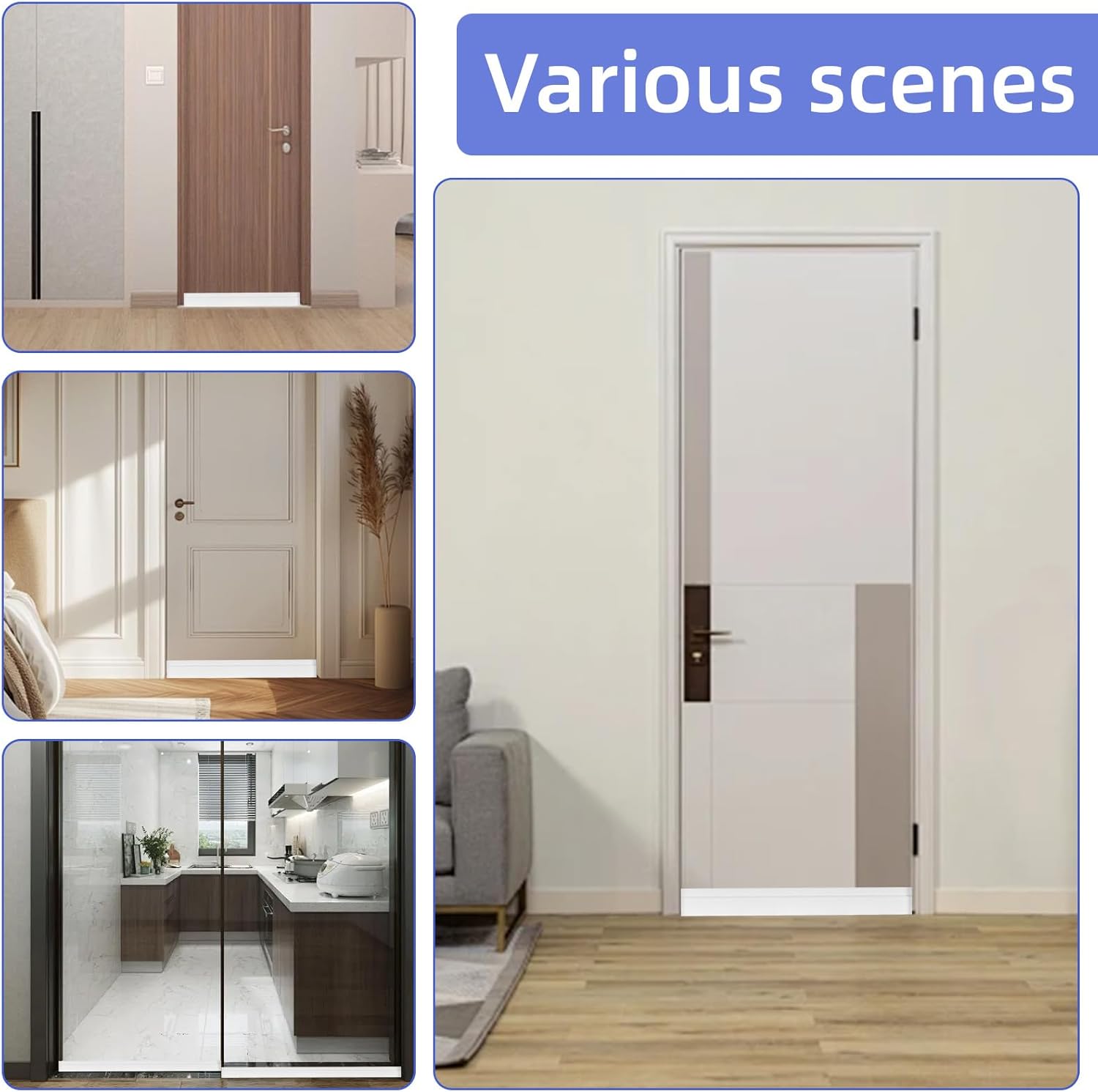Door Draft Stopper 39inch Silicone Weather Seal