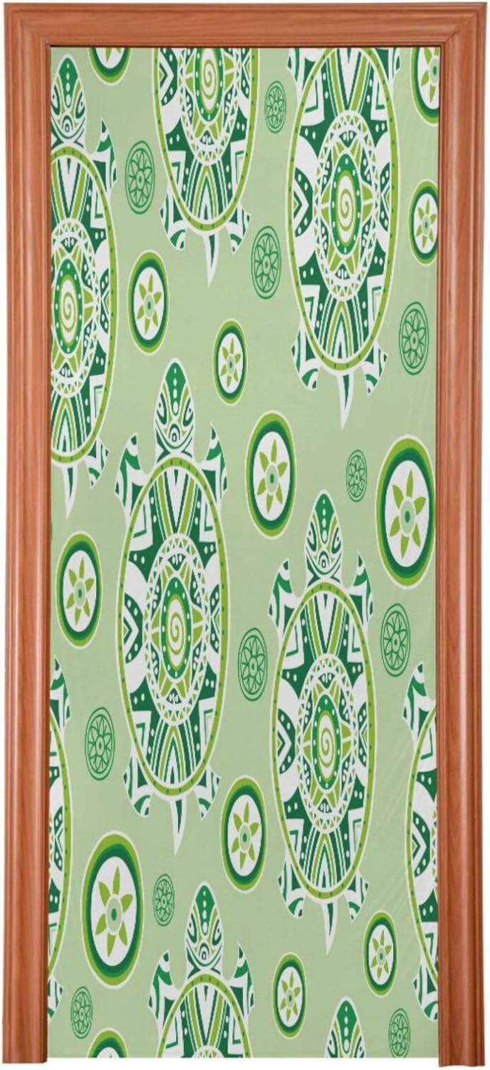 Susiyo Turtles and Flowers Halloween Door Cover