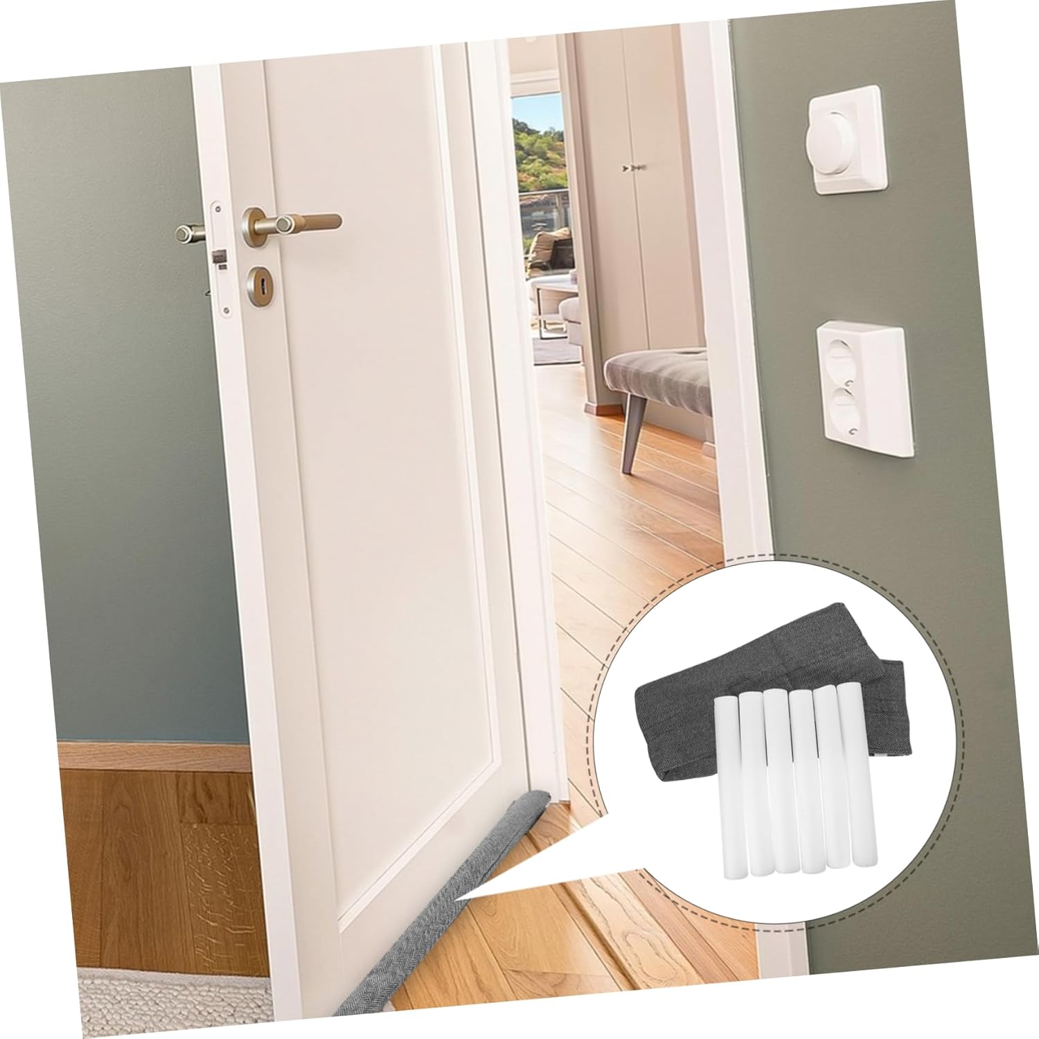 Veemoon Door Draft Stopper Windproof Blocker