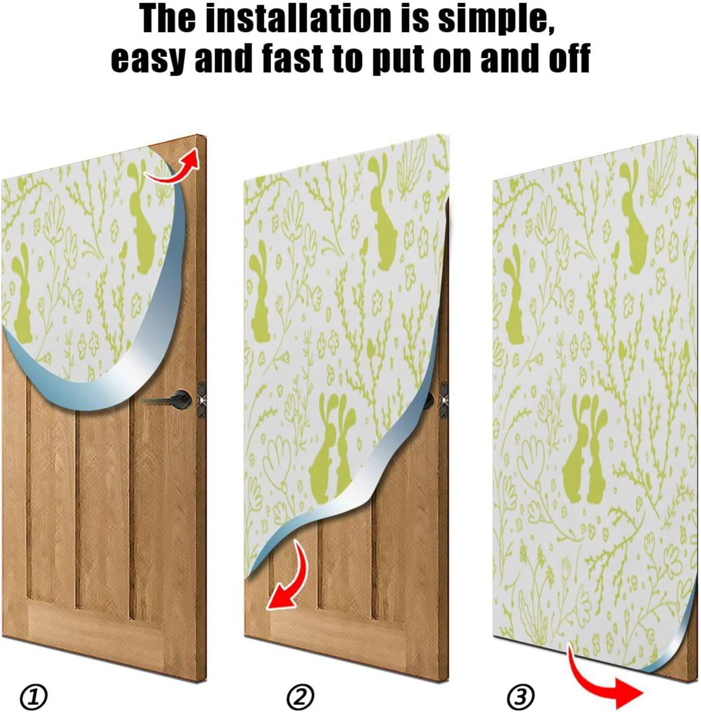 Susiyo Spring Green Rabbit Halloween Door Cover