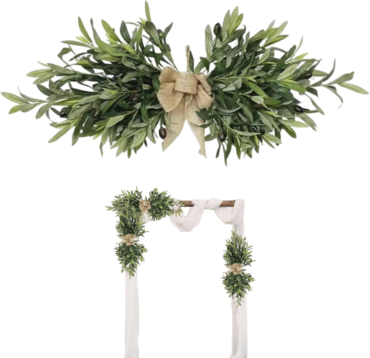 Floral Swag 24 Artificial Olive Greenery for Wedding Decor