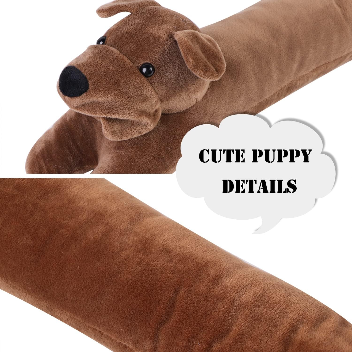 Cute Dog Door Draft Stopper 34 Inch Heavy Duty Decorative Soundproof Blocker