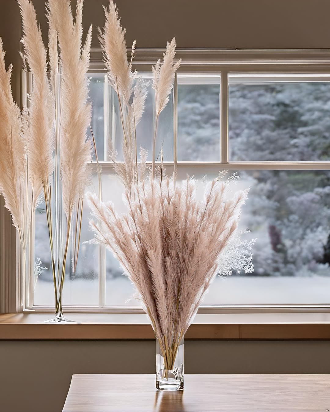 UiiziC Faux Pampas Grass 8PCS 30 Inch Dried Decor