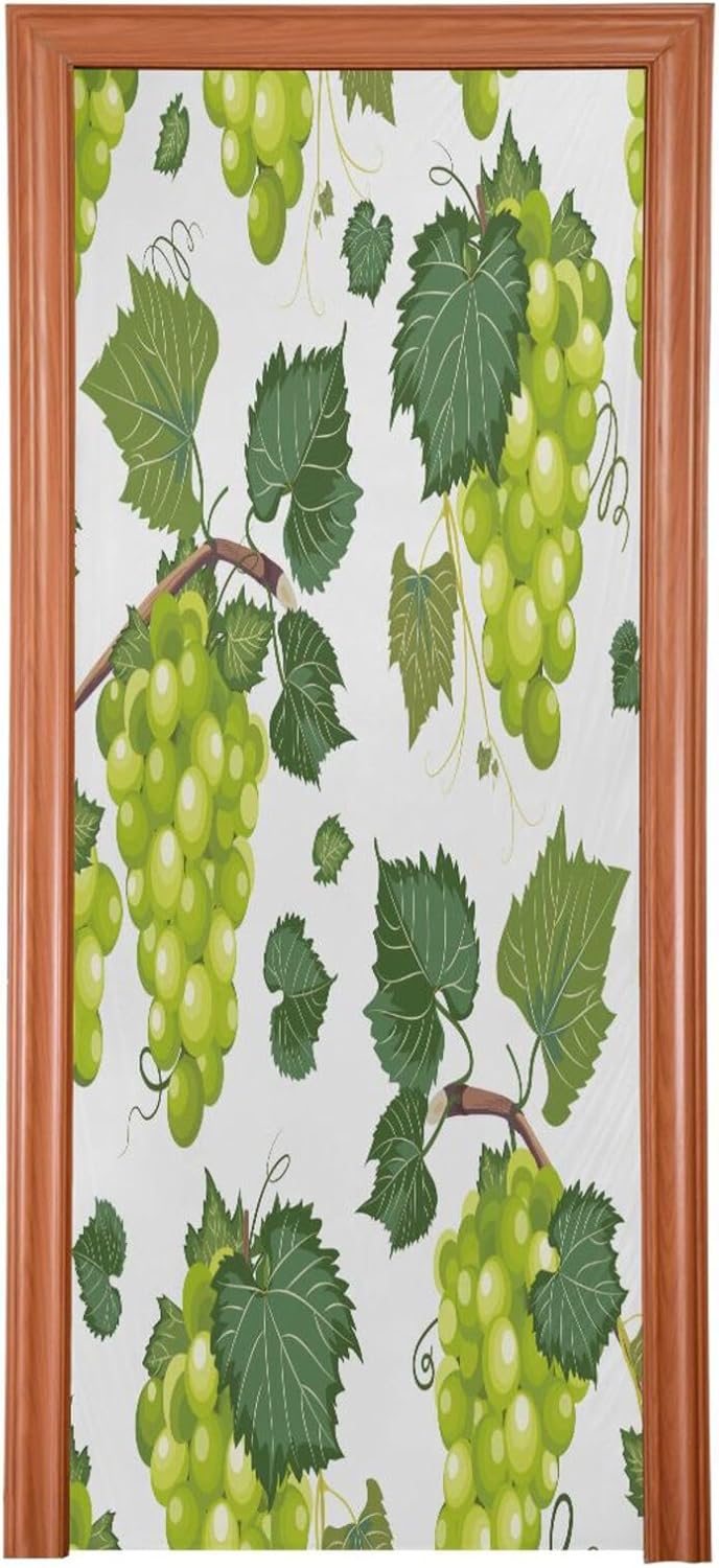 Susiyo White Grape Bunch Halloween Door Cover