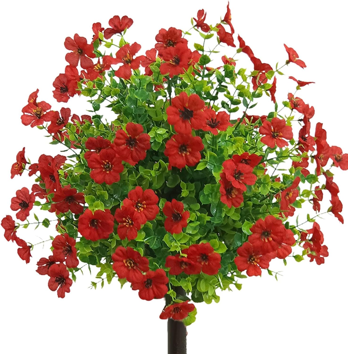 Artificial Flower Garden Stake Faux Greenery 24 with Ground Spikes