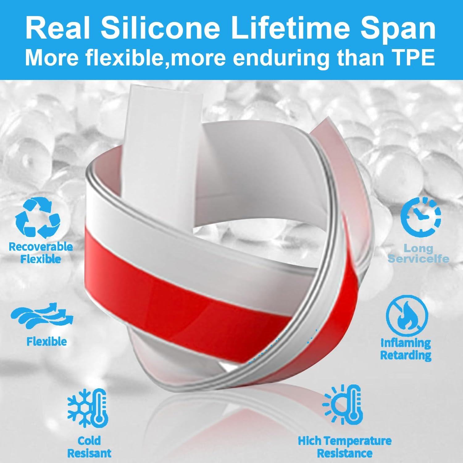 2 pcs Door Draft Stoppers for Bottom of Door Soundproof Door Sealer with Weather Stripping Insulation