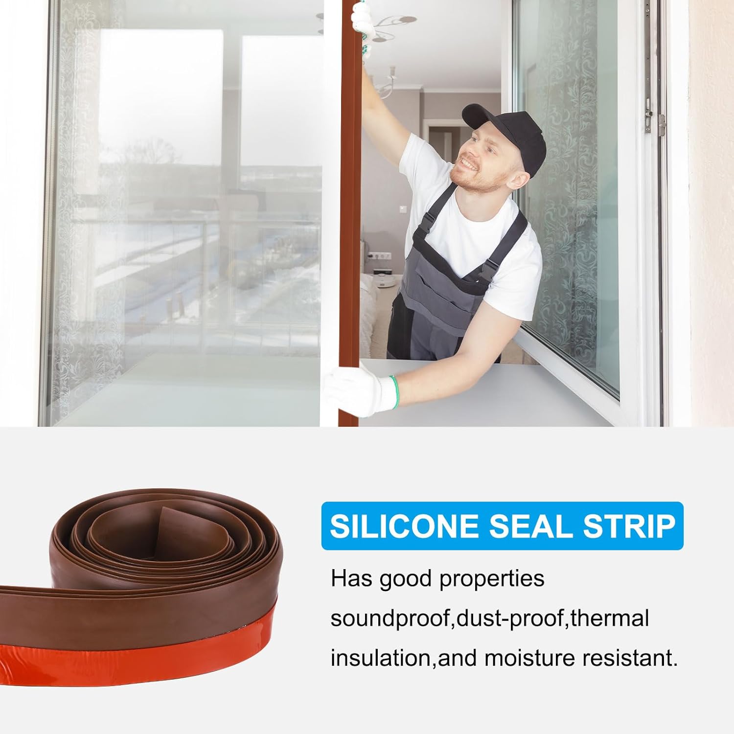 PATIKIL Door Draft Stopper 33FT Silicone Weather Seal Under Door Strip