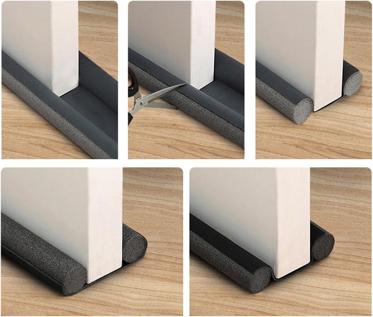 Gray Door Bottom Sealing Strip Draft Stopper