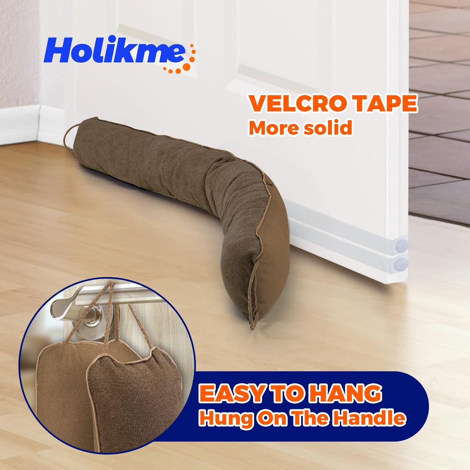 Holikme Weighted Door Draft Stopper Heavy Duty Under Door Seal