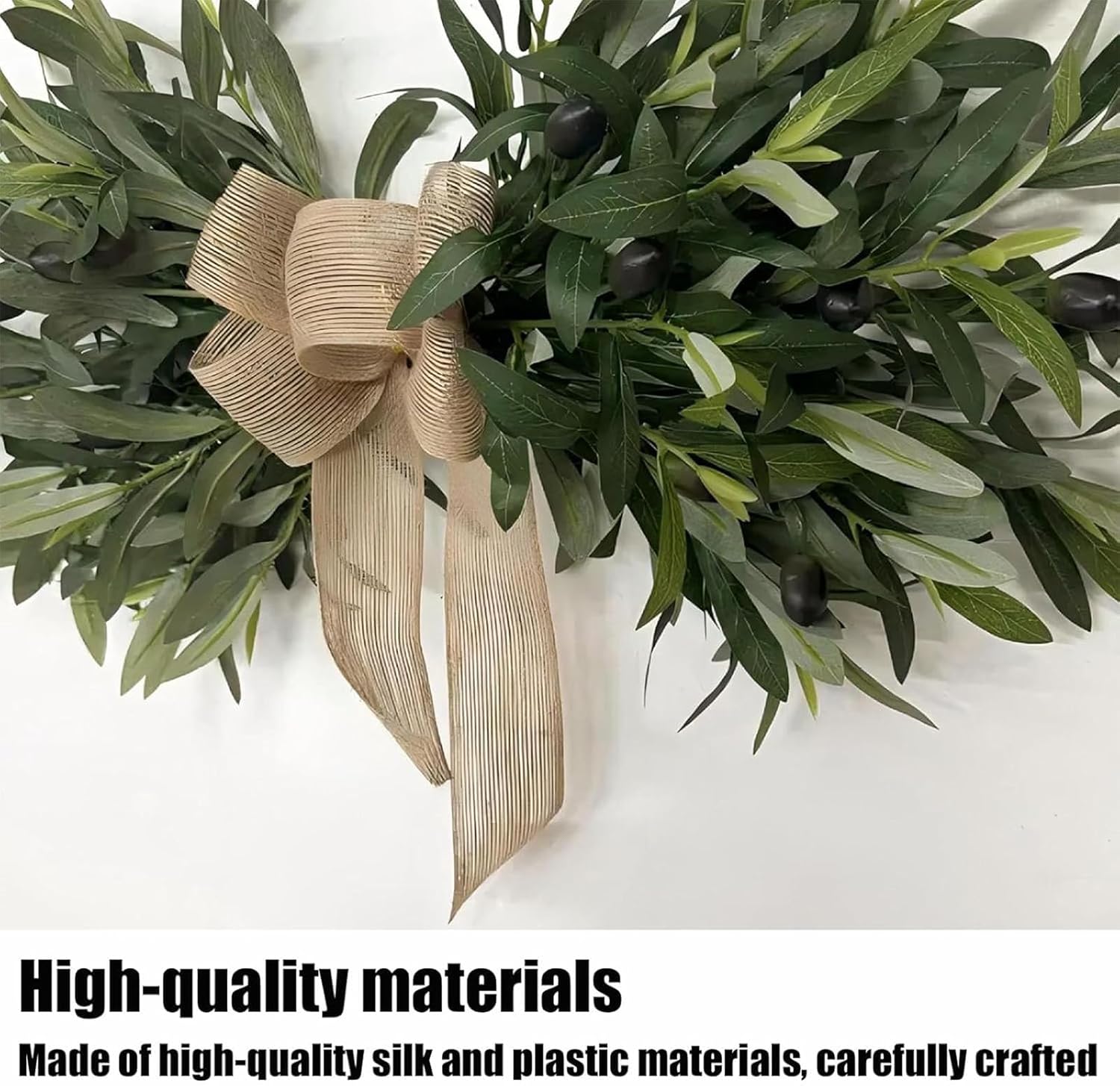 24 Inch Artificial Olive Floral Swag Wall Decor 2Pcs