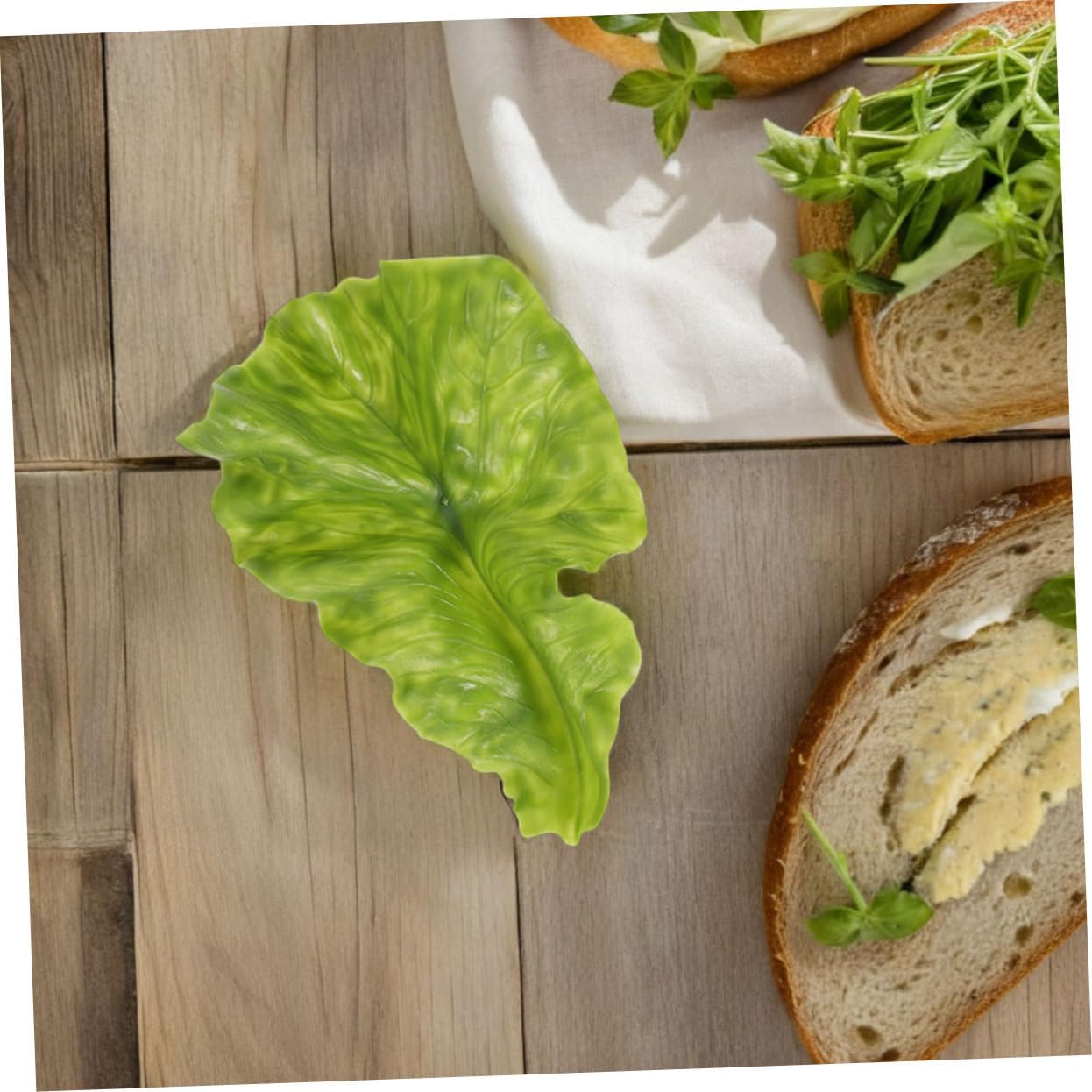 Luxshiny 10pcs Lifelike Fake Leaves Artificial Vegetables for Home Decor Kitchen Displays and Photography Props