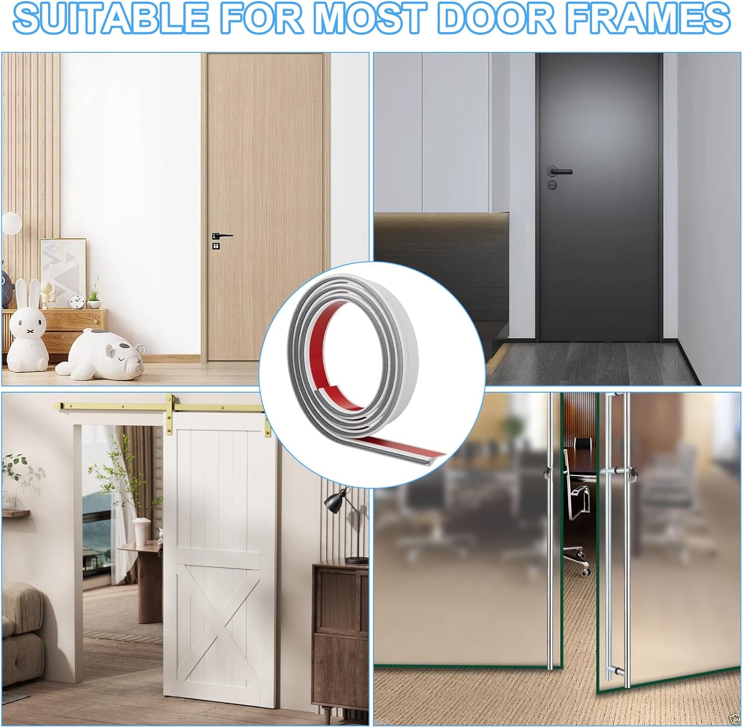 NIXRET Door Sweep 393 In Self Adhesive Draft Stopper