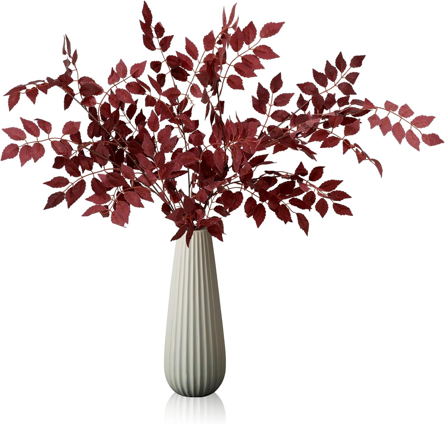 4 Pack Artificial Cimicifuga Leaves for Autumn Decor