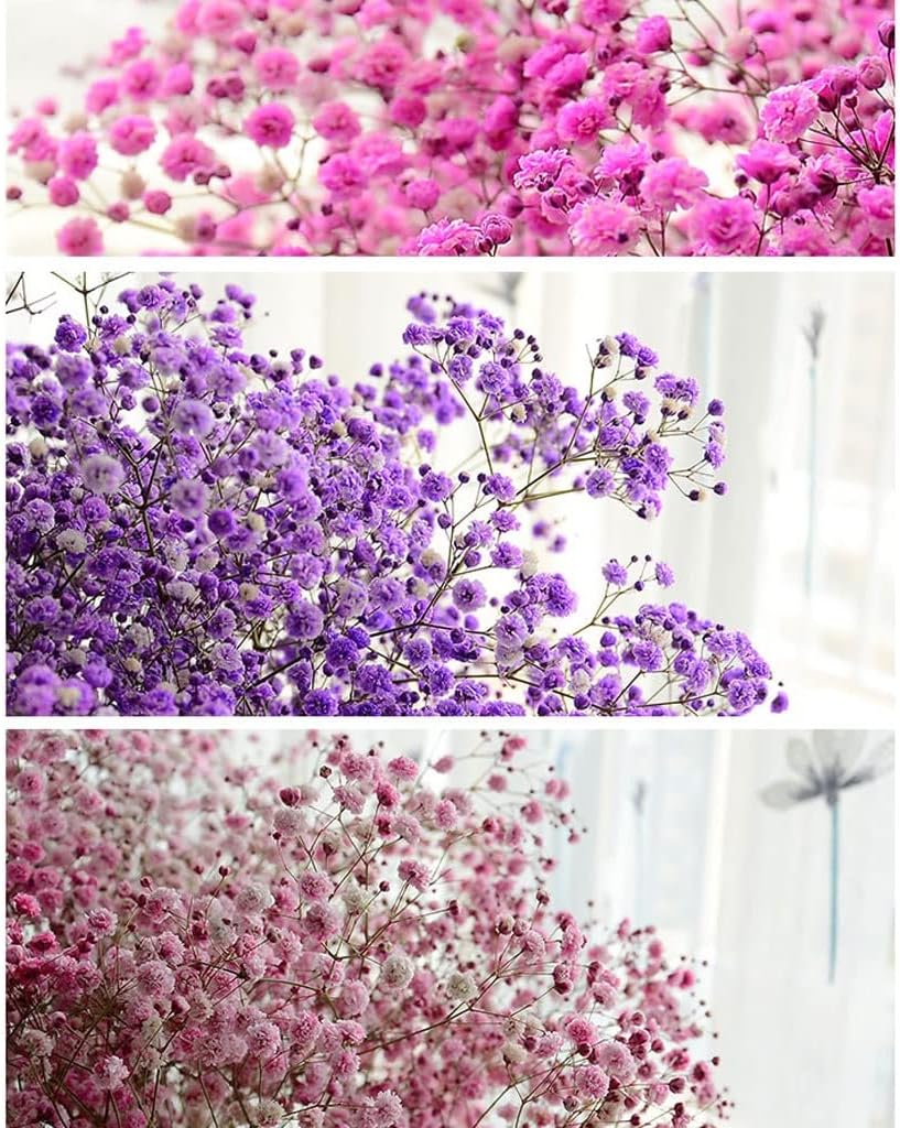 Artificial Gypsophila Flowers with Vase Set for Home Decor