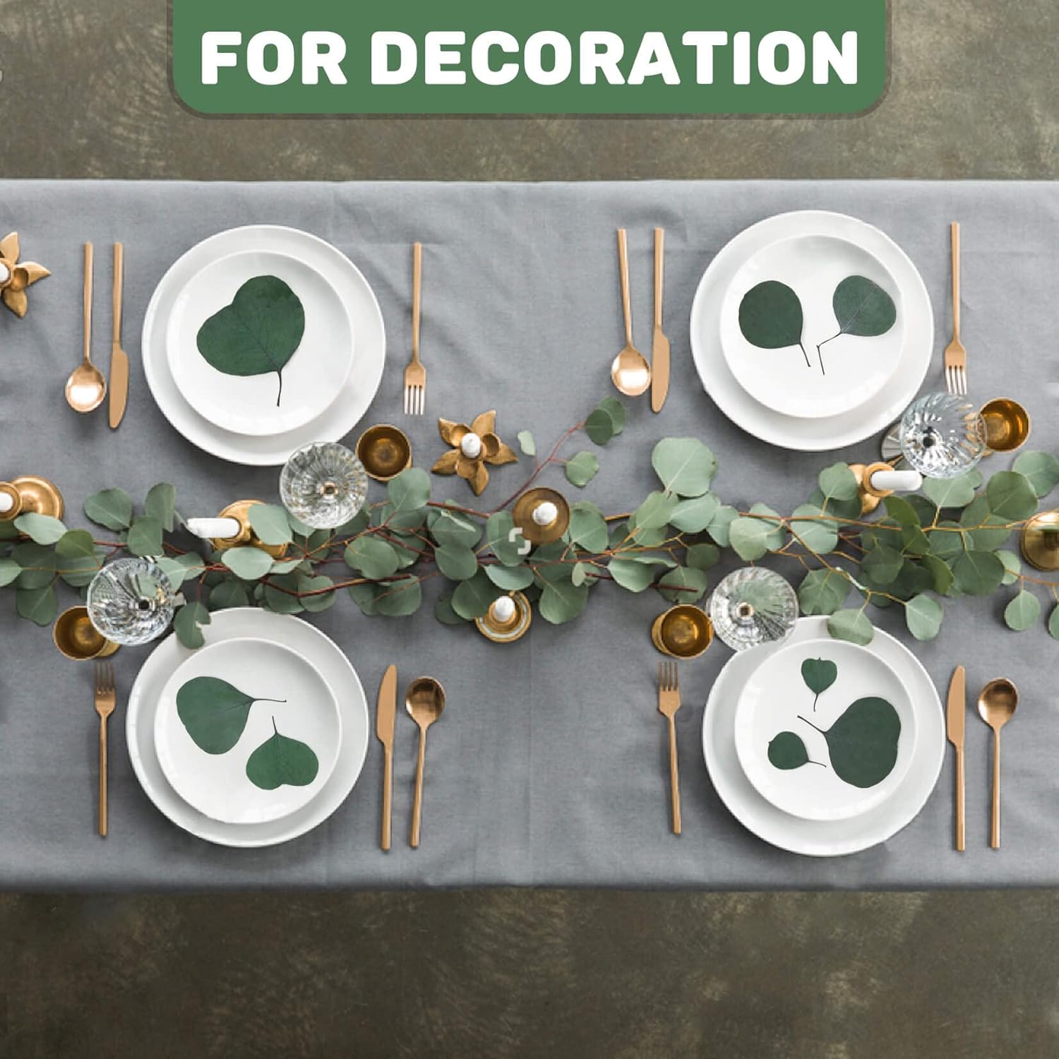 300PCS Real Eucalyptus Leaves for Shower Decor