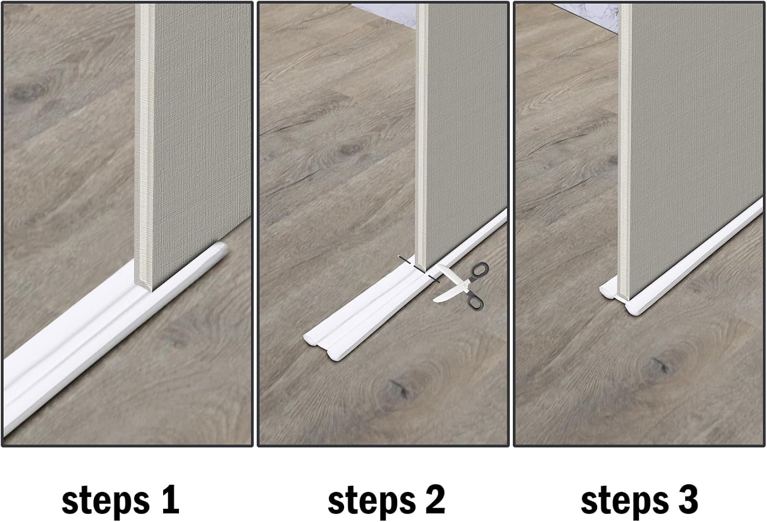 Lineba 2pcs Door Draft Stopper 36 Inch Bottom Seal