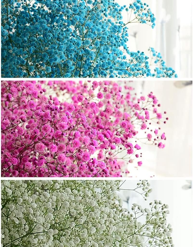 Artificial Gypsophila Flowers with Vase Set for Home Decor